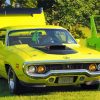 Aesthetic Yellow 1971 Road Runner Diamond Paintings