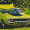 Aesthetic Yellow 1971 Road Runner Diamond Paintings