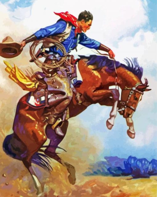 Bucking Bronco Diamond Paintings