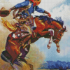 Bucking Bronco Diamond Paintings