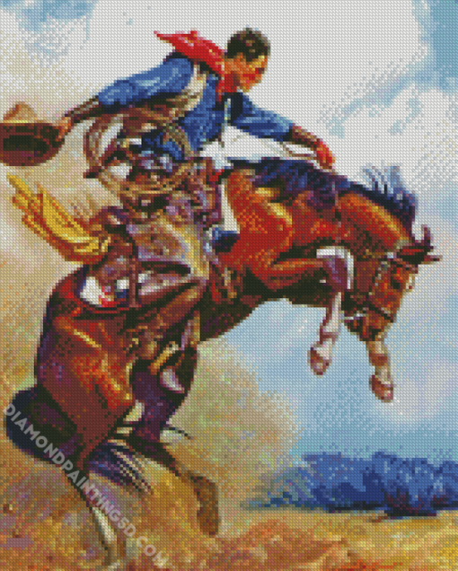 Bucking Bronco Diamond Paintings