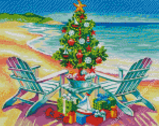 Christmas On The Beach Diamond Paintings