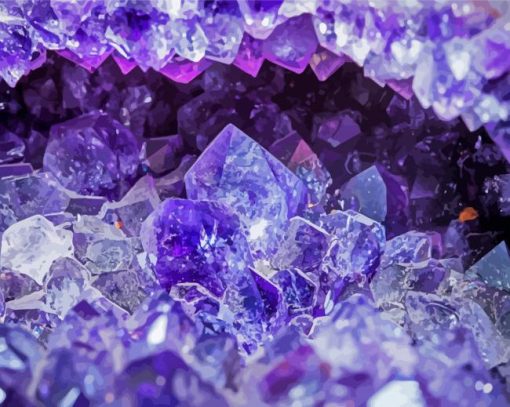 Close Up Amethyst Diamond Paintings