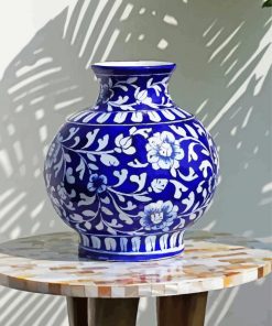 Cool Blue Pottery Diamond Paintings