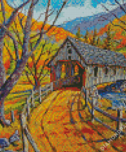 Covered Bridge Artwork Diamond Paintings