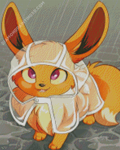 Cute Anime Eevee Pokemon Diamond Paintings