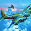 De Havilland Mosquito War Aircraft Diamond Paintings