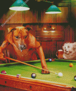 Dogs Playing Diamond Paintings