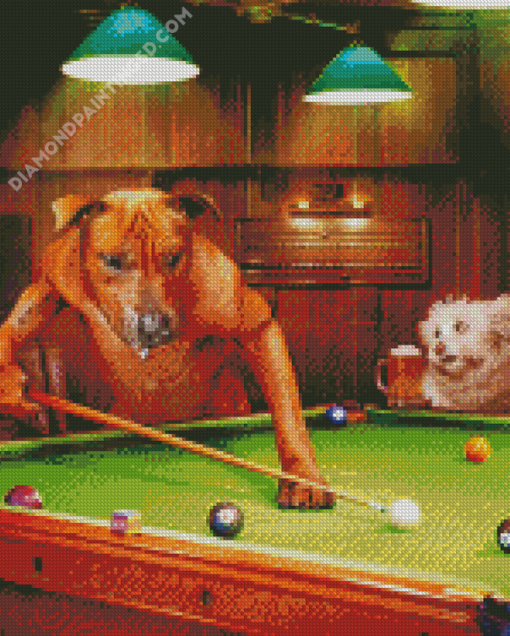 Dogs Playing Diamond Paintings