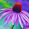 Echinacea Flower Diamond Paintings