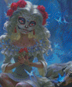 Fantasy Sugar Skull Girl Diamond Paintings