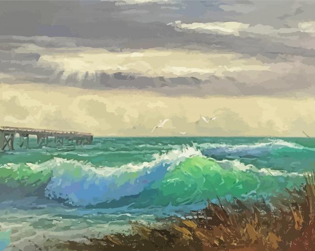 Florida Beach Seascape Diamond Paintings