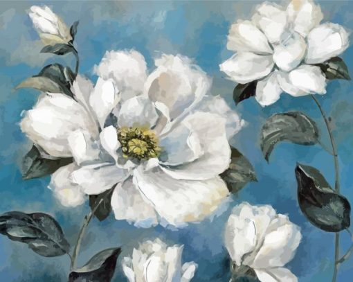 Gardenia Flowers Diamond Paintings