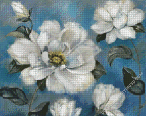 Gardenia Flowers Diamond Paintings