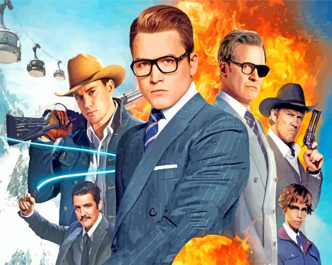 Kingsman Golden Circle Movie Diamond Paintings