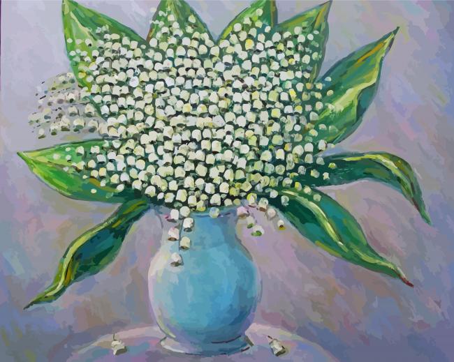 Lilies Of The Valley In A Jug Art Diamond Paintings