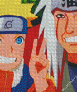 Master Jiraiya And Naruto Diamond Paintings