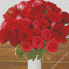 Rich Red Flower Bouquet Diamond Paintings