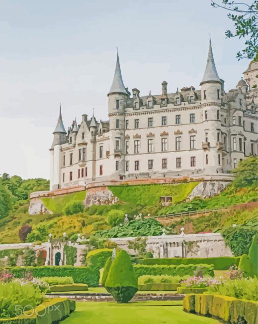 Scotland Dunrobin Castle Diamond Paintings