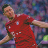 The Footballer Lewandowski Diamond Paintings