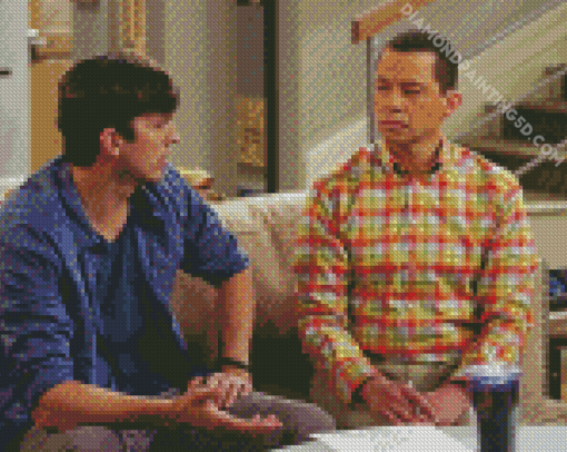 Two And Half Men Diamond Paintings