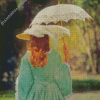 Victorian Woman With Parasol Diamond Paintings