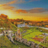 Volterra Italy Sunset Diamond Paintings