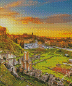 Volterra Italy Sunset Diamond Paintings