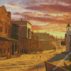 Western Sunset Diamond Paintings