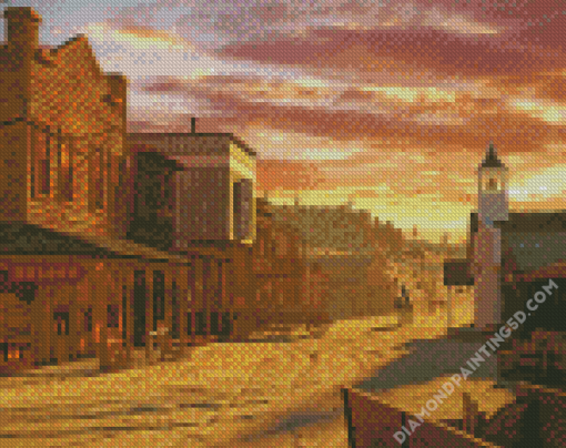 Western Sunset Diamond Paintings