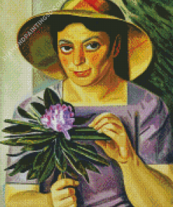 Woman Rododendro Diamond Paintings