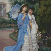 A Garden Stroll By Auguste Toulmouche Diamond Paintings