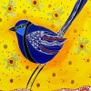 Aboriginal Blue Wren Diamond Paintings