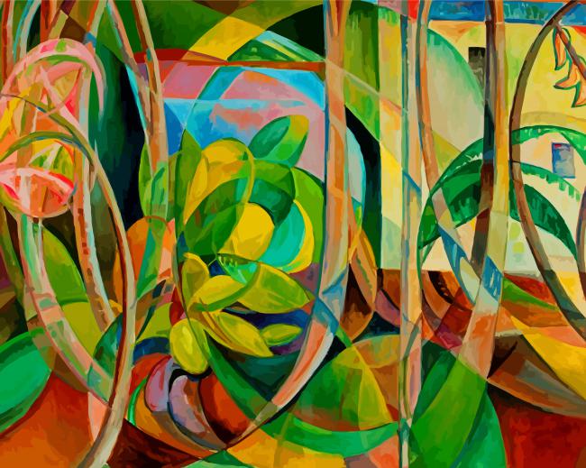 Abstract Plants Diamond Paintings