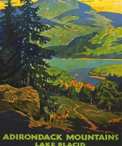 Adirondack Mountains Lake Placid Diamond Paintings