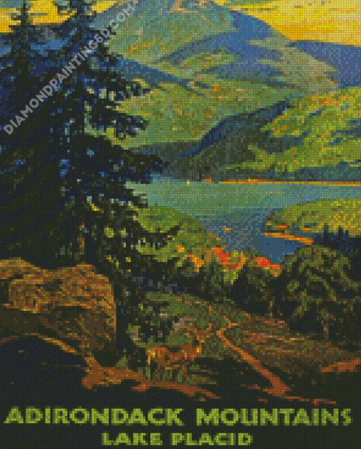 Adirondack Mountains Lake Placid Diamond Paintings