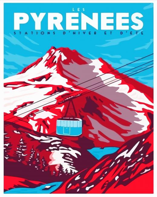 Aesthetic Pyrenees Poster Diamond Paintings