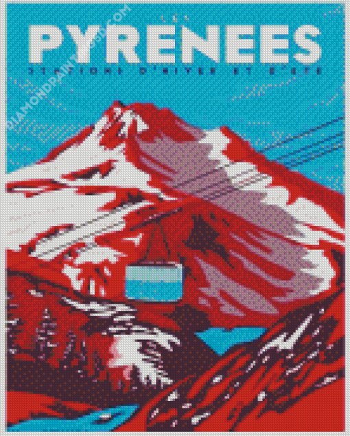 Aesthetic Pyrenees Poster Diamond Paintings