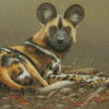 African Hunting Dog Diamond Paintings