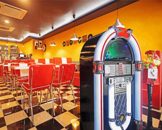 American Diner Diamond Paintings