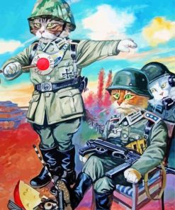 Army Cats Diamond Paintings