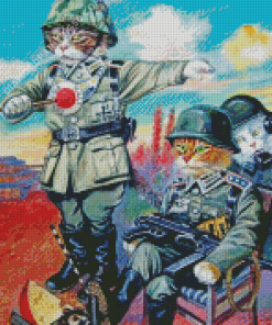 Army Cats Diamond Paintings