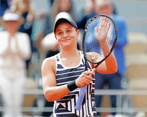 Ashleigh Barty Australian Tennis Player Diamond Paintings