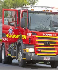 Australian Fire Trucks Diamond Paintings