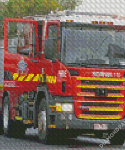 Australian Fire Trucks Diamond Paintings