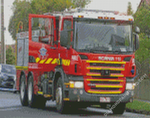 Australian Fire Trucks Diamond Paintings