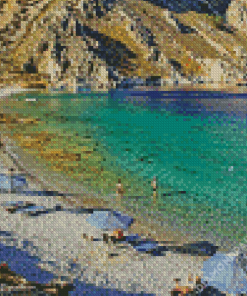 Beautiful Beach In Symi Greece Diamond Paintings