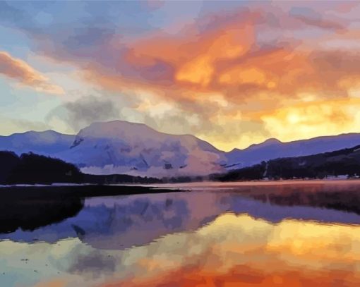 Ben Nevis Sunset Landscape Diamond Paintings