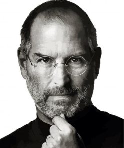 Black And White Steve Jobs Diamond Paintings