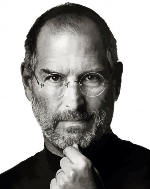 Black And White Steve Jobs Diamond Paintings